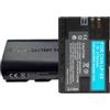 YUEFANSEN 2 batterie LP-E6 LP-E6N LP-E6NH compatibili Canon EOS R6 | R6 Mark II R5 R7 R6 5D Mark IV 6D Mark II 90D 80D R5 C 5D Mark III 70D 7D Mark II 6D 5D Mark II 60D 5DS R 7D 60Da XC15 XC10