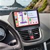 GOHHDL 4G+128G GOHHDL Autoradio Android Navi per Peugeot 207 207 CC 2006-2015 con Carplay Wireless Android Auto, Radio per Auto da 9 Pollici 2Din con GPS Navi WiFi Bluetooth FM/RDS Radio EQ SWC Retrocamera