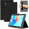 MEMELOKA Custodia per TECLAST P50T 11 Pollici | Leggera e Sottile, Custodia in Pelle PU, Cinturino da Polso, Morbido Cover, Funzione di Supporto, Nero