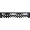 WEB world electronic business Pannello Rack 19 2U Nero con 24 XLR Femmina (48x9x0.5cm) - Patch Panel Audio ad Alta Densità