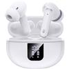 Acjohtin Auricolari Bluetooth 5.4 Cuffie Wireless In-Ear con ANC e CVC 8.0 36 Ore | Display LED HiFi Chiamate Nitide Modalità Trasparenza Touch Control Oltre 90H di Standby Ergonomico Per Sport/Ufficio/Guida