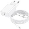 BLITEZZ Caricatore iPhone con Cavo USB C Lightning da 2m, 20W Alimentatore Caricatore USB C con Cavo Lightning, Caricabatterie Tipo C Spina per iPhone 14/14 Plus/14 Pro/14 Pro Max/13/12/11/X/XR/XS/SE/8/7/iPad