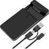 TEKFUSE Case SSD 2,5 USB C 3.2 Gen 2 10 Gbps SATA III Senza Attrezzi | USB C e USB A, fino a 10 Gbps, per SSD HDD SATA da 7/9,5 mm fino a 6 TB, ideale per PC, TV, router e console