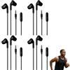Lathurna Set Di 4 Cuffie In-Ear Cablate Con Jack Da 3,5mm, Microfono Integrato, Telecomando Multifunzione, Qualità Audio Premium, Compatibili Con Telefoni, Tablet, MP3, PC E Altri Dispositivi