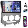 ETLFUCyber 2G+64G Android Autoradio Per Mazda 5 2005-2010 con Wireless Carplay e Android Auto, Autoradio Touch Screen da 9 Pollici Con WiFi, Navigazione GPS, Bluetooth, FM RDS