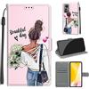 TOMYOU Cover per Xiaomi 12 Lite, ragazza | Antiurto Protettiva Portafoglio, Slot per Schede, Magnetica, Custodia in Pelle PU, Libro Flip,Funzione Stand