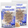 GiDeli Arachidi Tostate Non Salate 2 x 1 kg - Naturali, senza Olio | Croccanti, Gusto Tostato Pieno, Crema Spalmabile Fatta in Casa, Ingrediente nei Dolci e nelle Insalate, Snack Vegano