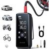 Lamicall Compressore Aria Portatile, 150PSI Gonfiatore Elettrico Auto | [6000mAh] [Compatto & Portatile]Cilindro 21mm, 28L/Min Ultra-Rapido, Display LED HD, Mini Pompa con 3 Ugelli/Tubo 50cm/Type-C