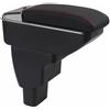 OYHCM Bracciolo centrale per Hyundai I10 2007-2019,Portabicchieri | Per Hyundai I10 Bracciolo, Portabicchieri pieghevole, Doppio vano portaoggetti, Coperchio scorrevole, Pelle PU