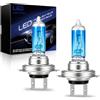 OVVOFPP Lampadine H7 fari alogeni allo xeno, lampada alogena notturna, 12 V, 55 W, 4500 K, luce bianca ultra brillante, a lunga durata, compatibili con la maggior parte delle auto, 2 pezzi