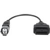 OTOTEC 1 Pezzo Cavo Adattatore obd2 16 Pin a 3 Pin 30 cm Compatibile con Yamaha PWC Compatibile con Mercury efi
