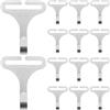 LIGHTAOTAO Argento Ganci per Coprisedili Auto e Comfort Passeggeri 100 Pezzi in Metallo Confezione per Accessori Interni Auto
