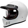 JunPing Casco Moto Integrale Retrò Caschi Integrali per Moto da Strada con Visiera Parasole, Casco Vintage Cafe Racer ATV UTV Approvato DOT/ECE per Uomini Adulti Donne