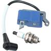 ISSICOO Bobina di accensione con candela per decespugliatore Echo SRM-280 SRM-280S SRM-280T SRM-280U PPT-300ES PPT-280 PPF-300ES PPF-280 PE-280 PAS-280 BRD-280 A411000311 12