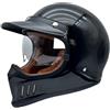 JunPing Casco Moto Integrale Retrò Caschi Integrali per Moto da Strada con Visiera Parasole, Casco Vintage Cafe Racer ATV UTV Approvato DOT/ECE per Uomini Adulti Donne