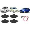 Generico Pastiglie Freno Anteriori per Fiat 500, Panda, Punto 2001-2012 | Con Sensore di Usura, Kit da 4 Pezzi, Ricambio Originale, Facile Installazione, Per Uso Stradale