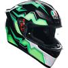 AGV CASCO K1 S E2206 KRIPTON BLACK/GREEN XXL