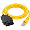Canxyeun Enet - Cavo OBD2 RJ45 Ethernet per BMW E-SYS, 2 m, per codifica, diagnosi, per serie F, BMW Serie 1 F20, Serie 3 F30, F31, F80, Serie 5 F07, F10, F11, F18, 6, F12, F13, 7, F01, F02 F03,F04