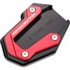 MIDNECMO Piastra di estensione per cavalletto laterale per Ducati Multistrada 950 1100 1200 1200S/GT 1260 S V4S V4 V2 V2S, accessorio per moto (rosso)