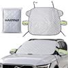 MAXITALY Copriparabrezza Auto Inverno, Parasole Auto 148x116cm 4 Stagioni | 4 Corde di Fissaggio, 9 Magneti, Copri Parabrezza Auto Ghiaccio Extra Resistente, Telo Parabrezza per Berline e SUV Compatti
