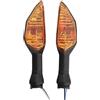 APTKCMCNVG frecce anteriori posteriori Per Kawasaki ZX6R Z250 Z300 Z650 Z900 Z1000 Per Ninja 400 650 Per Versys 1000 Indicatori 2 PCS Moto Di Direzione Luci(Amber)