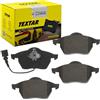 TEXTAR Kit pastiglie freni Anteriore con segnalatore usura integrato 2339201 Compatibilità con VW Golf 4 Hatchback 1J1 POLO 9N Golf 3 1H1, SEAT Ibiza III Hatchback 6L, AUDI A3 Hatchback 8L1