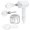Rosenstein & Söhne mixer a batteria: Ultracompatto Frullatore a immersione 3in1, Accessorio tritatutto, 2 fruste di diverse dimensioni (macinacaffè, frullatore immersione, mini)