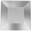 Hosrivae Alluminio quadrato riflettore riscaldatori scudo argento piramide patio | Deflettore di calore di ricambio con foro da 7 cm o 11 cm per esterni spaziatura superiore