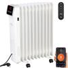 Sichler Haushaltsgeräte Radiatore a olio WiFi con app e telecomando, 11 elementi, 2500 W