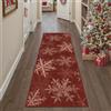 PureCozy Tappeto Corridoio 60x180 cm Vintage Antiscivolo Natale Carpet | Lavabile, Pelo Corto, Morbido Tappeti per Soggiorno, Cucina, Camera, Interno Decorazione Natale