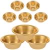 Kichvoe Set di 8 Ciotole in Rame per Acqua Santa Buddista, Ciotole Decorative Resistenti All'ossidazione Design Elegante per Altari Personali e Grandi Cerimonie