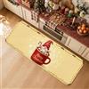 Generic Tappeto da cucina natalizio con gnomo e cacao, 40,6 x 119,4 cm | Decorazione stagionale della cucina, tappeto per lavello della cucina, motivo tazza di gnomo e cacao