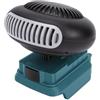 Diyeeni Riscaldatore a Batteria per 18V, 200W Senza Fili con Rotazione a | Stufetta portatile con doppie porte USB, 2 marce, per garage, auto, campeggio e uso esterno