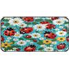 Quteprint Zerbino per pavimento, margherita e coccinelle, assorbente, per interni ed esterni, zerbino di benvenuto, tappeto per soggiorno, corridoio, ingresso, decorazione per la casa, 99 x 50,8 cm