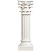Generic Colonna romana in resina in stile europeo, ornamento per la casa o l'ufficio, design astratto a pilastro del tempio con dettagli eleganti in bianco, per una statua versatile per soggiorno (C)