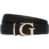 GUESS Cintura Delphine BW9465P6330 Donna Nera in Ecopelle | Fibbia in Metallo, Larghezza 3 cm, Fibbia a G Logo, Colore Nero