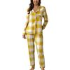Uwdiohq Da Donna Casual con Risvolto E Bottoni, Due Pezzi, A Maniche Lunghe, Stampa Pigiami Interi 12 Anni Pigiama Cotone Lungo Bottoni Davanti Cotton Pjs for Women Sets Allattamento Invernale