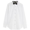NEXT Uomini Confezione composta da Camicia con Polsino Singolo | Bianco, 41, collo diplomatico e papillon, vestibilità regular