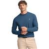 Polo Club Maglione a Treccia da Uomo con Logo e Scollo Tondo