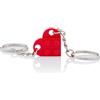 LEGO Portachiavi a forma di cuore LEGO | Due portachiavi | Sacchetto regalo incluso | Rosso