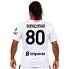 Generico Maglia Bianca Ronaldinho 80 Replica Ufficiale Away 2026-2027 | 100% poliestere. Taglie da Adulto e Bambino. Puoi Aggiungere Pantaloncini e Calzettoni
