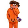Generic Felpa con Cappuccio in Pile Halloween Monster for Uomo Donna | Novità Felpa pullover dal design a bocca grande, morbida felpa con cappuccio in sherpa soffice for feste in costume