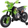 Moto Elettrica Per Bambini 3 Anni E Più, Moto Cross Elettrica Con Rotelle, Batteria 6v Velocità 2.5km/h, 102 X 58 X 66cm, Verde
