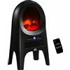 Termoventilatore A 3 Modalità Di Riscaldamento Con 3 Temperature Regolabili, 33.7x25.5x60.4 Cm, Nero