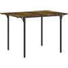 Tavolo Da Pranzo A Ribalta Stile Industriale Per 2-4 Persone In Legno E Metallo, 120x79x79 Cm, Marrone Rustico