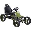 Go Kart A Pedali Per Bambini Da 3-6 Anni Con Sedile Regolabile E Freno A Mano, Verde