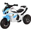 Moto Giocattolo Cavalcabile A 3 Ruote Per Bambini 18-36 Mesi Stile Polizia Con Musica E Fari, Azzurro