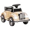 Macchina Elettrica Per Bambini 18 MesI-4 Anni Con Clacson, Musica E Usb, Licenza MercedeS-Benz, Beige