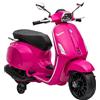 Moto Elettrica Per Bambini A Licenza Vespa Con Rotelle, Fanale E Musica, In Pp E Metallo, 107x47x73 Cm, Rosa