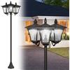Lampada Da Giardino Solare 3 Led Lampada Da Terra Esterno Classico Ip44, 51.5x47x182.5cm